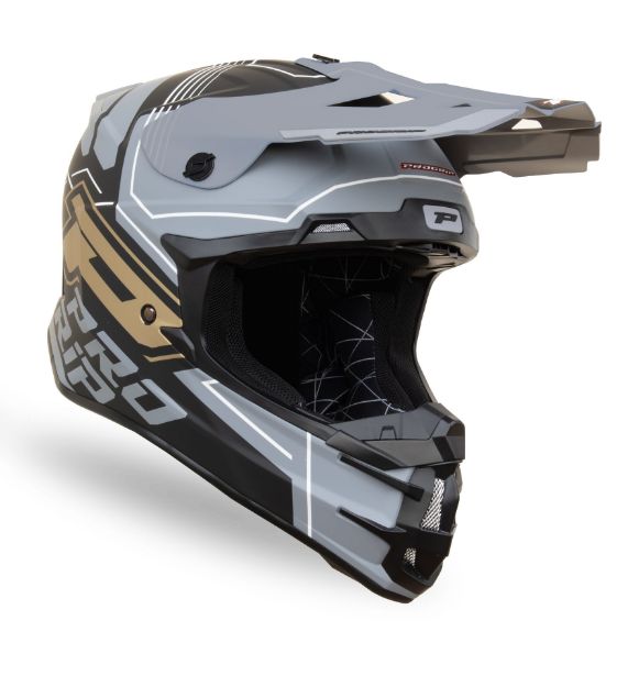 Obrázek Helmet ADVENTURE 3080 black/grey/gold matt