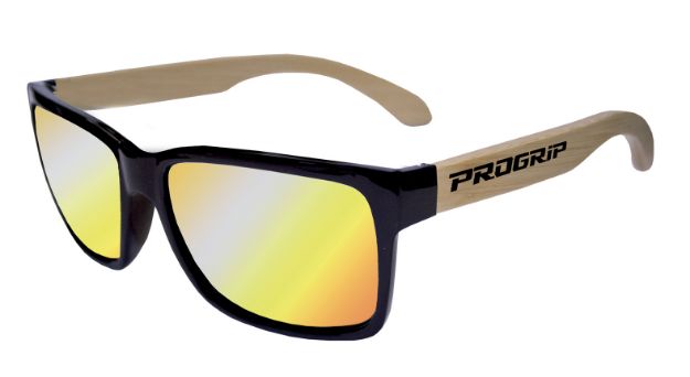 Obrázek sunglasses MYRTOS WOOD 3605 black/wood mirrored gold lens