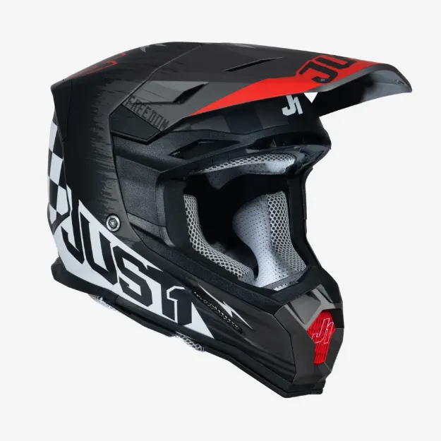 Obrázek helmet JUST1 J22-F flagman red titanium black