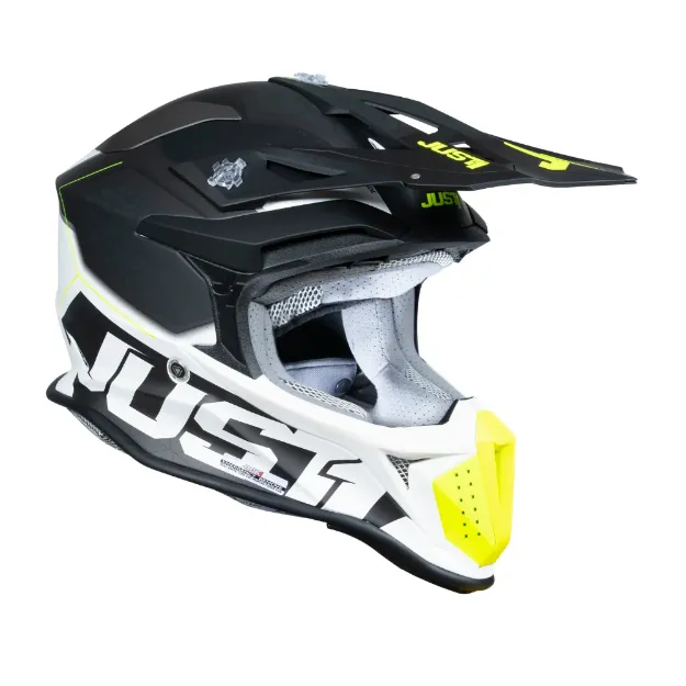Obrázek JUST1 přilba J18F hexa fluo yellow/black/white