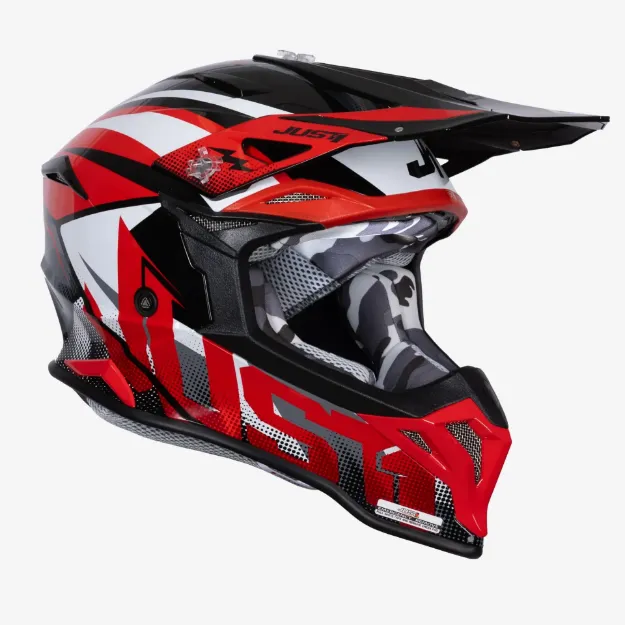 Obrázek JUST1 přilba J39 revo red/white/black