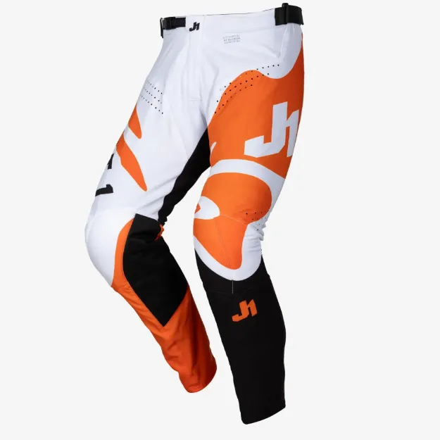 Obrázek JUST1 kalhoty J-ESSENTIAL fluid white/orange