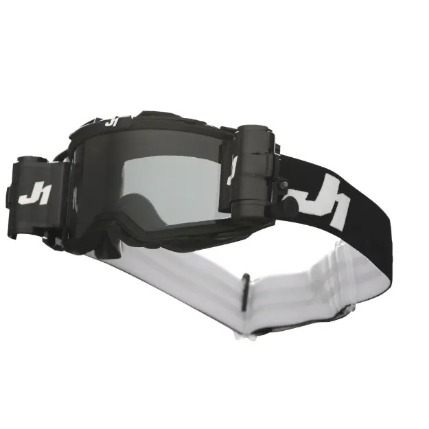 Obrázek JUST1 brýle NERVE PLUS Roll Off SOLID black white smoke lens