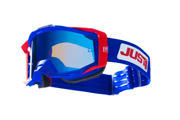 Obrázek JUST1 brýle IRIS 2.0 suit red/white/ blue mirror blue lens
