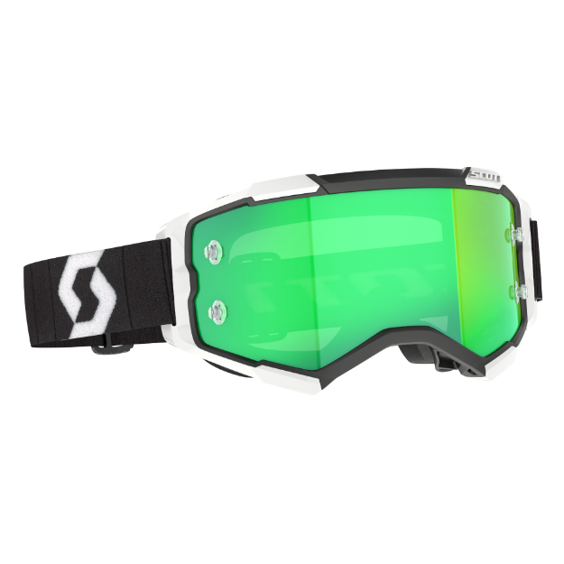 Obrázek SCOTT brýle FURY black/white green chrome works